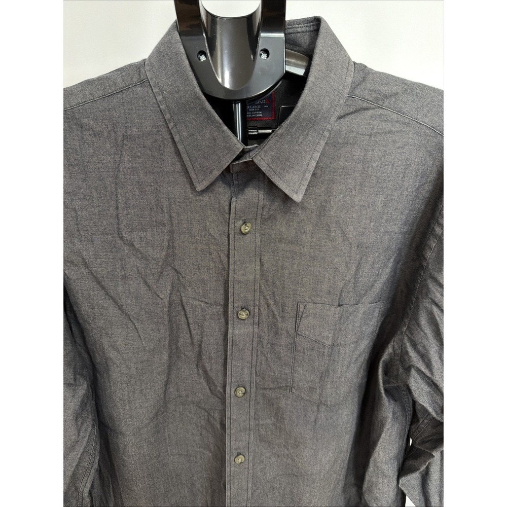 UNTUCKit Slim Fit Button Down‎ Shirt Long Sleeve Casual Gray XL Slim Fit